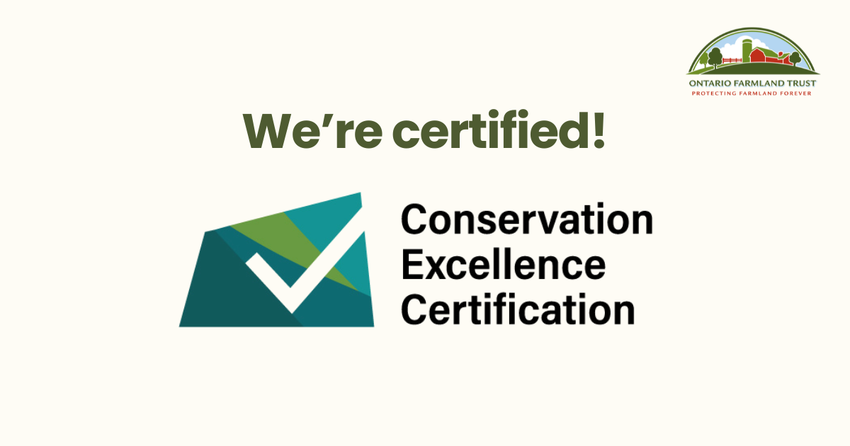 OFT Receives the Conservation Excellence Certification